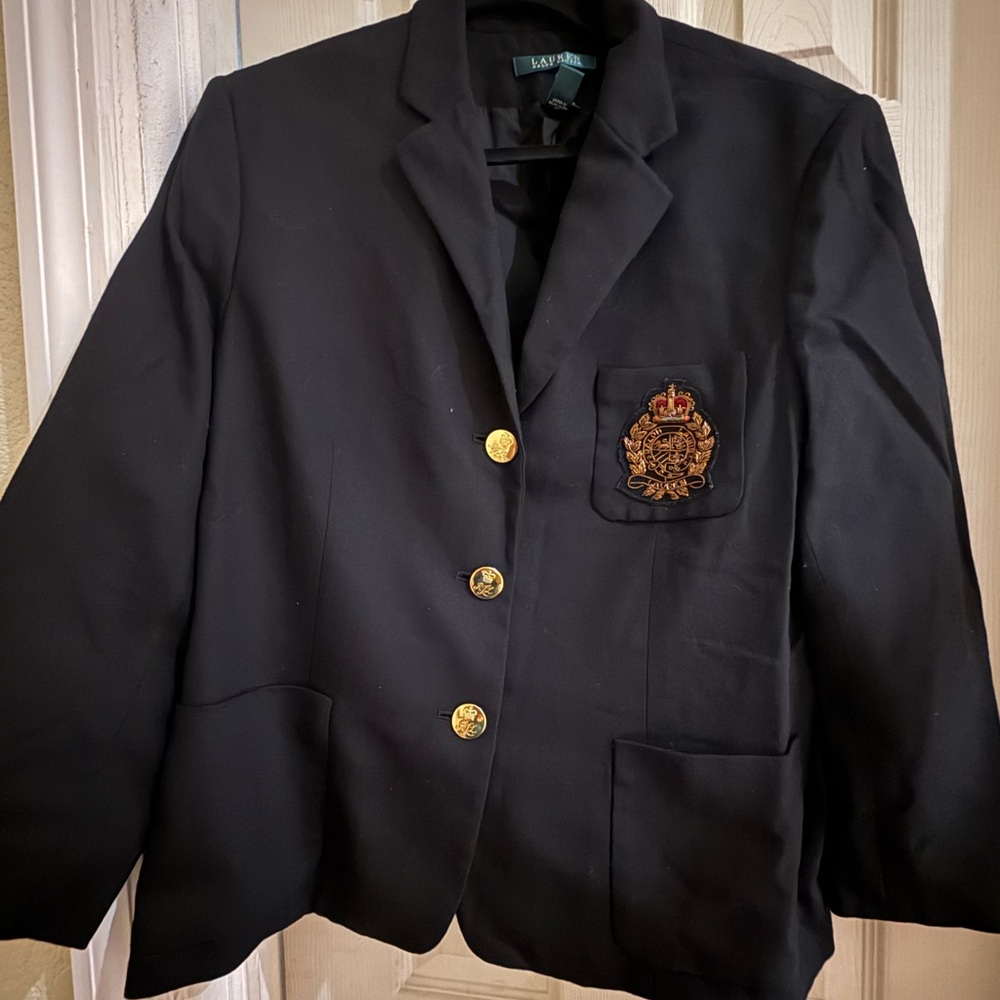 Ralph Lauren 1900s Blazer with Gold Buttons and Crest